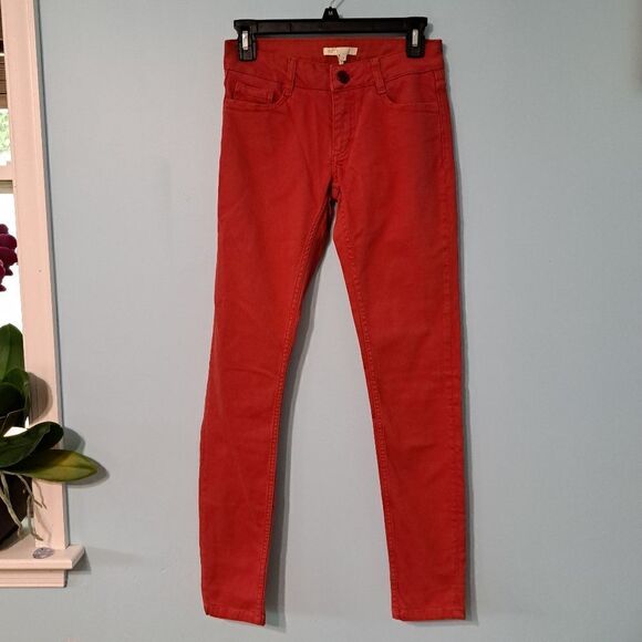 Maje Broder Tomette Skinny Jeans Size 24 Red NWT - Picture 12 of 13